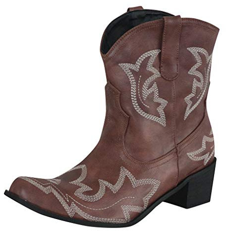 Kenmeko Stivali Invernali Donna Scarpe da Neve Stringati Pelliccia Caldo Snow Boots Caviglia Stivaletti Piatto Outdoor Stivali Scarpe con Tacco Basso Cowboy Knight (42,Marrone)