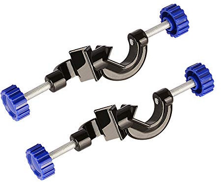 Labasics 2-Pack Adjustable Bosshead Clamp Holder, Lab Heavy Duty Boss Head Clamp Holder Aluminum Alloy Body, up to 21mm Rods for Laboratory Use