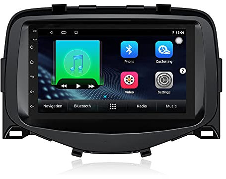 XISEDO 7 Zoll Android 10.0 Autoradio In-Dash Car Radio RAM 2G ROM 32G Auto Navigation Car Radio für Toyota Aygo Peugeot 108 Citroen C1 2015-2020 Unterstützt Lenkradkontrolle, WiFi, Bluetooth