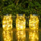 HALOY Lampade Solari per Esterni - 3 Pezzi Luci del Barattolo Solari con 30 LED Impermeabile Illuminante Lampade, Lanterne Solare da Giardino per Terrazza Prato Natale Festa (Bianco Caldo)