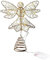 Luckxing Engel Weihnachtsbaumspitzen Weihnachtsengel Baumspitze, LED Dekos Weihnachtslicht Batteriebetrieb Beleuchtung Stern, Engelförmige Weihnachtsdeko Tannenbaumspitze Für Weihnachten, Gold