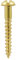 4x40mm (8x1.1/2) brass ROUND head slotted screw (Pack of 20, 50, 100) (50)