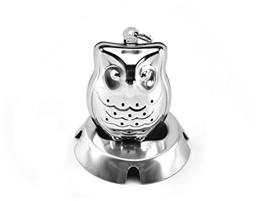 Tea Making Tools Stainless Steel Tea Infuser Owl Bone Metal Tea Strainer Filter with Handle Tea Accessories