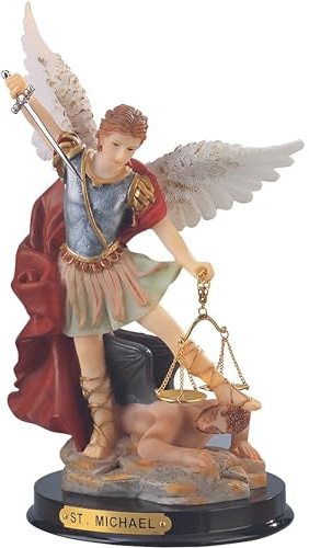ICE ARMOR 22,9 cm H Erzengel Michael Statue Heiliger Michael der stärkste Engel Heilige Figur Religiöse Dekoration