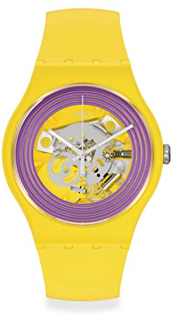 Swatch New Gent Bio SO29J100 PURPLE RINGS YELLOW, gelb