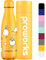 Proworks Trinkflasche aus Edelstahl | 24h kalt und 12h heiß – Vakuum-Wasserflasche – Isolierte Flasche für Sport, Laufen, Fahrrad, Yoga und Camping – 500 ml – Gelb – Schaf-Yoga