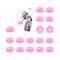 25pcs Professional Nail Drill Bits Pink Nail Tech Supplies Electric Nail Filer Plastic Cap - Nail Art Tools Drill Dust Collector Dust Stopper Nail Drill Bit Holder-Pink Drill Nail Dust Collector