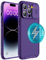 Hitaoyou iPhone 12 Pro Case with Slide Lens Cover, Slim Magnetic Case for iPhone 12 Pro 6.1 Purple