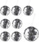 YEUIKERR 8 Pack Disco Ball Cup for Party, 20 oz Disco Ball Drink Cups with Lids and Straws, Tumbler Disco Flash Ball Cocktail Cup, Wine Drinking Syrup Tea Bottle for Disco Bar Birthday (Sliver)
