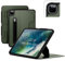 ZUGU iPad Pro 12.9 Hülle 2022/2021 6. / 5. Generation, schlanke Schutzhülle 10 Winkel-Ständer magnetisch, Aufladen iPad Stiftes Auto Sleep/Wake Up [ iPadPro 12.9 Olivgrün ]