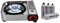 Imex tragbarer Outdoor Gaskocher/Campingkocher 4.1 kW mit 4 Gaskartuschen