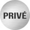 Panneau composite aluminium 3mm - 1 pièce - Privé - environ 150mm - pour porte, école, toilettes, hôtel - facile à appliquer