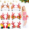 TECHEEL Haarspangen für Weihnachten Geweih Haarnadel Haarschmuck Weihnachten Kinder Weihnachts Haarspangen für Kinder Mädchen Damen Weihnachten Party (A)