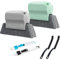 GWAWG 6PCS Fenster Nut Reinigungsbürste Groove Reinigungsbürste Magische Fenster Reinigung Pinsel Fugendüse Reinigung Pinsel Hand gehalten Fenster Gap Tür Track Reinigung Bürsten Set Scheuerschwamm