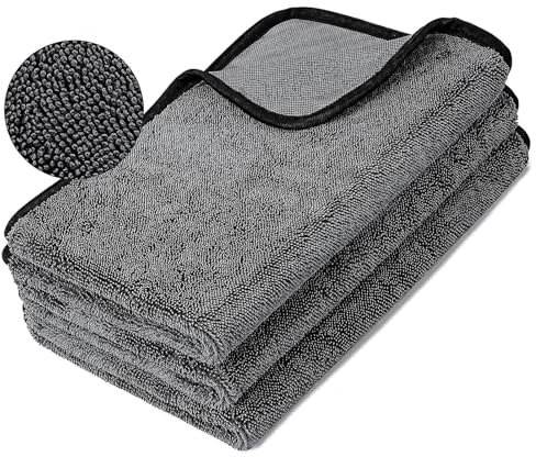 3 Stück Shiny Bath XXL Trockentuch, 40x60cm Trockentuch Dusche, Mikrofaser Handtuch Haare, Handtücher Klein, Saugstark, Duschkabinen Tuch zum Wasser Abziehen in Dusche und Bad