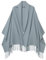 PFLife Damen Kaschmir Schal Schultertuch Deckenschal aus weichem Kaschmir mit Fransen Winter Schal, 80'' * 27'' (200 x 70 cm) (blau grau)