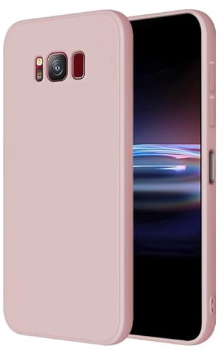 HONLEN Hülle für Samsung Galaxy S8+ / Samsung S8 Plus Schutzhülle Case, (6.2 Inches) Liquid TPU Silicone Handyhülle mit Fallschutz Silikon Cover Sandpulver