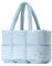 Herald Puffer-Tragetasche für Damen, groß, gesteppt, geschwollene Wolken-Handtasche, Winter, Daunenpolsterung, Gitter-Umhängetasche, Blau, Large