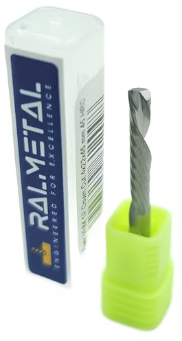 RALMETAL VHM YG10X - Fresa para madera (4 x 22 mm, 45 HRC, corte a la izquierda)
