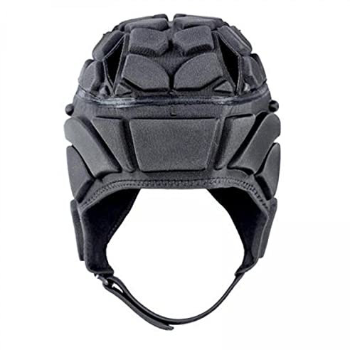 Harilla 2er Set Rugby Helm Kopfbedeckung Scrum Cap Hockey Kopfschutz Schutzmütze Weiß, 3 STK