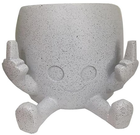 LearnLyrics Pots de fleurs, jolis pots de fleurs en résine, pots de jardin décoratifs modernes, pots de fleurs en plastique, auto-arrosage, pots de fleurs d'intérieur, parfaits pour I, single