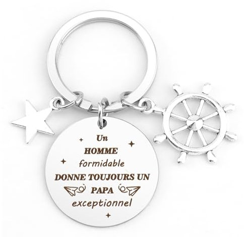 Aridantrp Porte Clef Papa Pour Noel et Fête Des Pères - Cadeau Anniversaire Bonne Fête