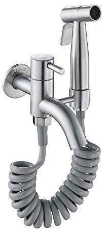 Juego de bidé de acero inoxidable con grifo de mano y manguera de ducha para fregona, piscina e inodoro, grifo de agua, sistema de ducha estilo A