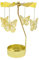SHUOHONG Rotierende Kerzenhalter, Windlichter Tischdeko, Kerzenständer mit Metallaroma Kerzen Deko, Teelichthalter, Teelichtgläser für Wohnzimmer Heimdekoration Weihnachtsdeko Party Hochzeit Deko (B)