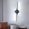 Mckalen Wandlampe LED Innen 24W 2700LM, Wandleuchte LED Schwarz Modern 60CM, Wandbeleuchtung Flur Kaltweißes Licht 6500K für Schlafzimmer Korridor Wohnzimmer Treppe