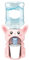 Lamppdcor Mini -Wasserspender Kaninchen Form niedliche Cartoon -Simulation Kinder Wasserspender für das Spielen von Puppenhauszubehör, für Kinder
