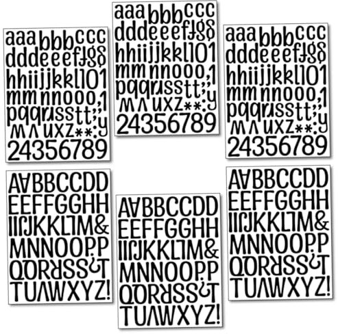 COOPHYA 6blätter Titel Wandaufkleber Buchstaben Aufkleber Buchstaben Und Zahlen Für Kreative Wandgestaltungen Kinderzimmern Und Klassenzimmern Große Kleine