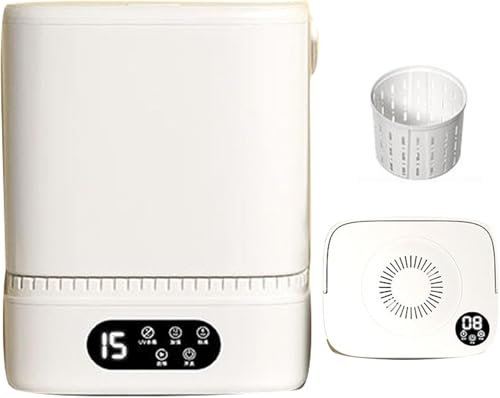 Mini-tragbare Waschmaschine Und Trockner, Kleine Waschmaschine, 5-Liter-leichtwaschmaschine, Geeignet Für Wohnungen, Schlafsäle, Camping, Wohnmobile Und Andere Anlässe, Bianco