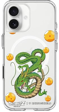 RhinoShield MagSafe-kompatible Hülle für [iPhone 17] | Clear Case - Anti-Vergilbung, Überragende Magnetkraft, Übertrifft Militär-Fallteststandard - [Dragon Ball Z/Shenron & The 7 Dragon Balls]