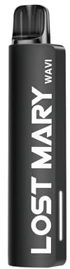 Elf Bar - LOST MARY - WAVI - Pod System - Basisgerät - In verschiedenen Farben - ohne Liquid, ohne Nikotin + Freshisha Sticker (Black)