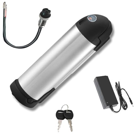 HJGHY Batteries Lithium 36V 20Ah et 17Ah, Batteries pour vélos électriques 24V 10Ah et 13Ah, Batterie pour Bouteilles d'eau 48V 15Ah et 8Ah avec Chargeur pour Kits Moteurs 200W à 800W,24v8ah