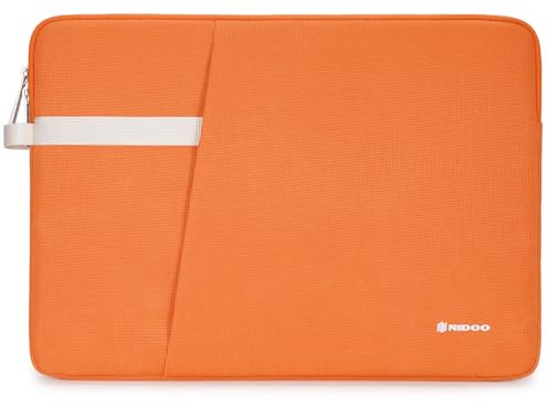 NIDOO 13 Inch Laptop Sleeve Case Protective Carrying Bag Cover for 13.6 13 MacBook Air / 14 MacBook Pro/Surface Laptop 7 / ThinkBook 14 / ThinkPad X13 L13 E14 L14 T14s / Slim 7i / Yoga 7, Orange