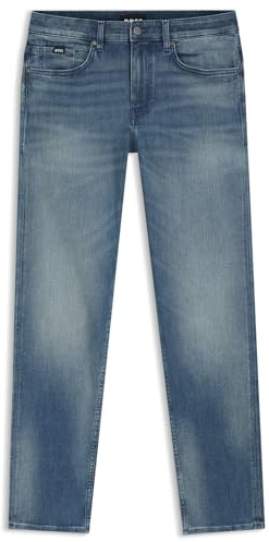 BOSS Delaware Slim-fit Jeans Aus Blauem Leichtem Denim