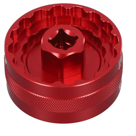Outil de pédalier pour coupelles de 44 mm pour réparation de vélo de route et VTT FSA-386 DUB16T BB-9100 (rouge)