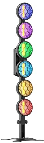 300W LED Par Strahler,6-in-1 COB RGB Linear Vintage Licht,Discolicht Bühnenlicht Partylicht,DMX512 & RDM,Stage Lights für DJ Party Bar Club Stage Hochzeit Show Bühne Halloween Weihnachten