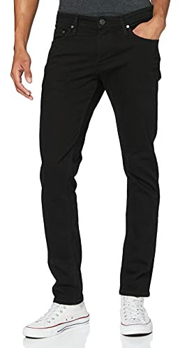 Jack & Jones Men's Jjiglenn Jjfelix Am 046 50 Sps Noos Slim Jeans, Black Denim, 33W 34L UK