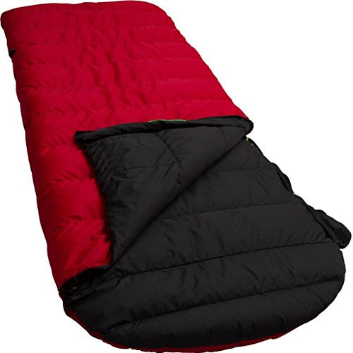 LOWLAND OUTDOOR Ranger Comfort Daunen Deckenschlafsack, Rot, 230x80 cm