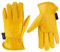 KIM YUAN Lederarbeitshandschuhe für Gartenarbeit/Schneiden/BAU/Bauernhof/Motorrad, Herren & Damen (M)