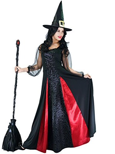 SEA HARE Costume de sorcière élégante Halloween pour femme adulte (S)