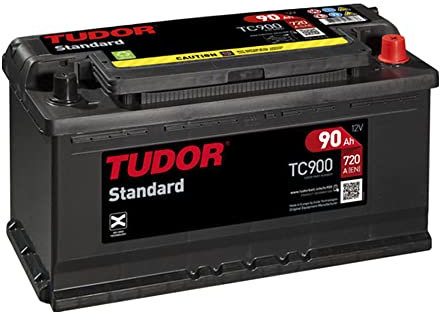 Batteria TUDOR 90 AH / 720 A (EN) + D Gamma Standard auto Furgoncino, SUV, 4 x 4, Massima qualità. Misure Lunghezza: 353 mm. Larghezza: 175 mm. Altezza: 190 mm, stesse dimensioni della batteria 95 Ah.