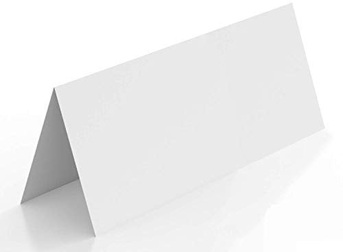 50 Stück Tischkarten blanko | als Platzkarten, Namenskarten, Tischreservierung, Hochzeit, als Hinweisschild