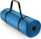 TRESKO Yogamatte Phthalatfrei - Gymnastikmatte rutschfest, Pilatesmatte Fitnessmatte mit Tragegurt, 190 x 100 x 1,5 cm Blau