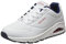 Skechers Uno Stand On Air, Scarpe da ginnastica Donna, White Durabuck Navy Red Trim, 35.5 EU