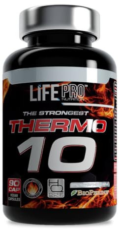 Life Pro Thermo 10 90 Cápsulas | Pastillas Quemagrasa | Perder peso sin esfuerzo | Perder peso rápidamente | Quemagrasas potente y rápido