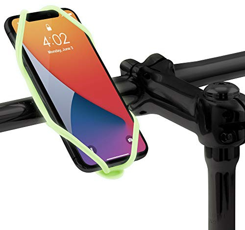 Fahrrad Handyhalterung Bone Bike Tie 4 Fluorescent. Handyhalterung Fahrrad für 4,7-7,2 Zoll Smartphones, Face ID kompatibel, Ultraleicht