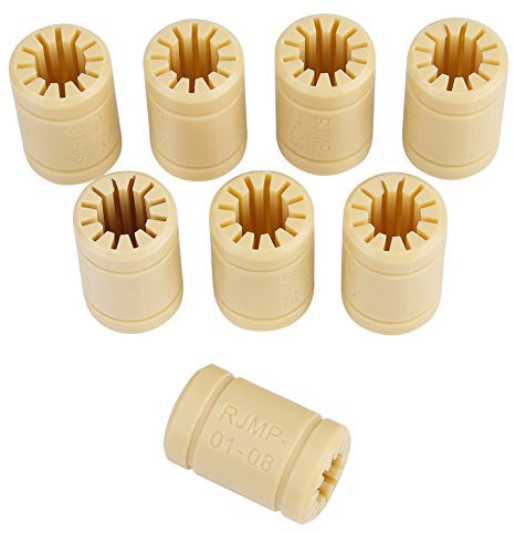 8 Stücke LM8UU Lager, 3D Drucker Solid Polymer Gleitlager 8mm Welle Linearlager, Kunststofflager für 3D Drucker